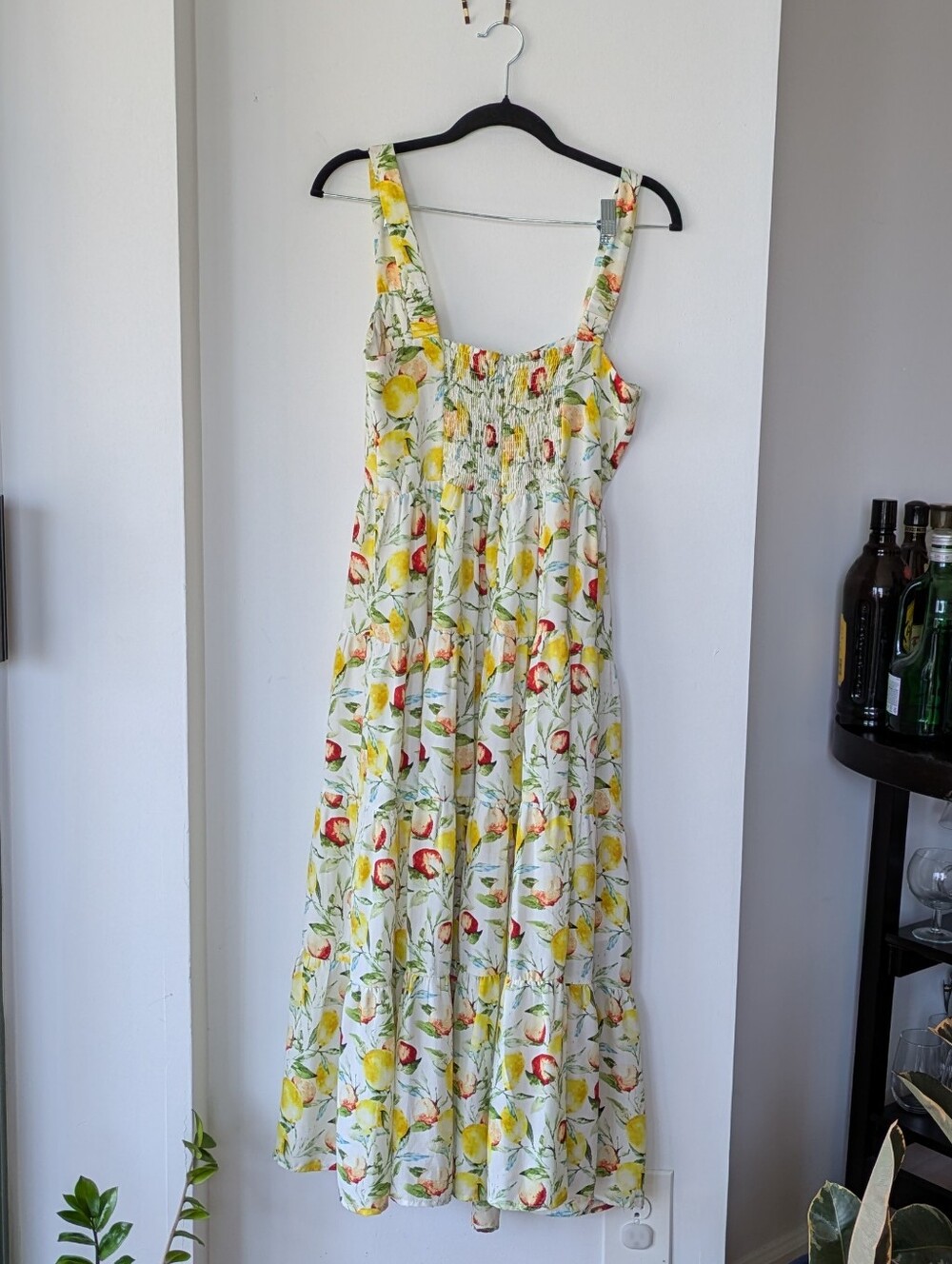 Aqua White Lemon & Floral Print Maxi Dress - Picture 2 of 5